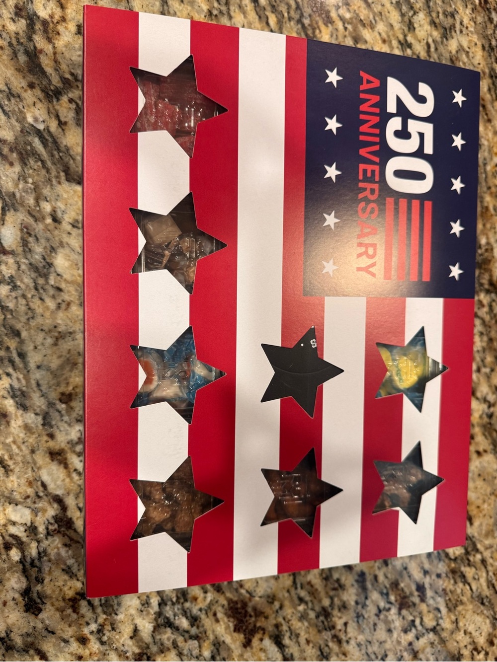 250 Anniversary Red, White & Blue Star Candy Tray - (No Brand) - Picture 5 of 5
